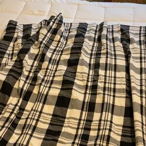 Fabric shower curtain